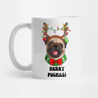 Merry Pugmas Design Mug